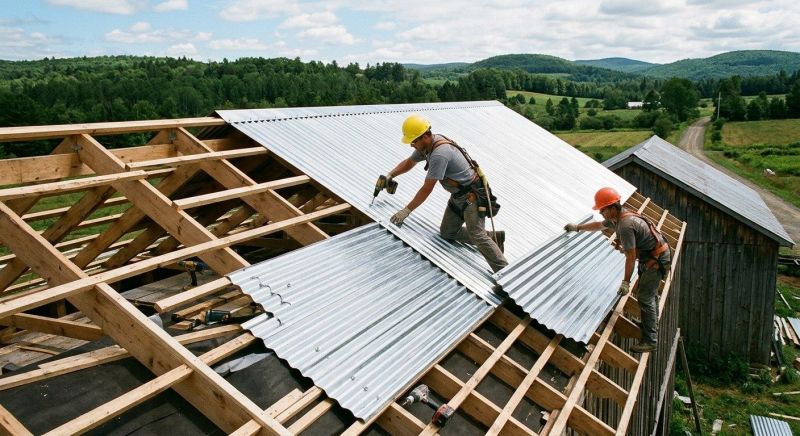 Aluminum Roof Installation