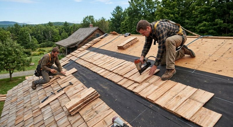 Wood Roofing Installation